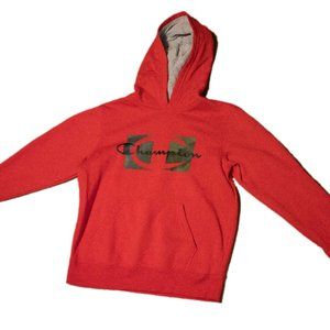 CHAMPION hoodie Youth L Red